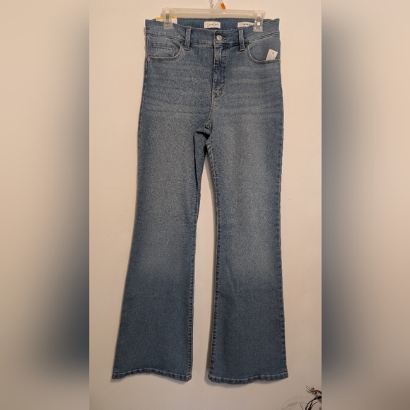 Jessica Simpson Lexi Light Blue Flare Jeans Women's 8 High-rise New Nwt - Picture 1 of 16